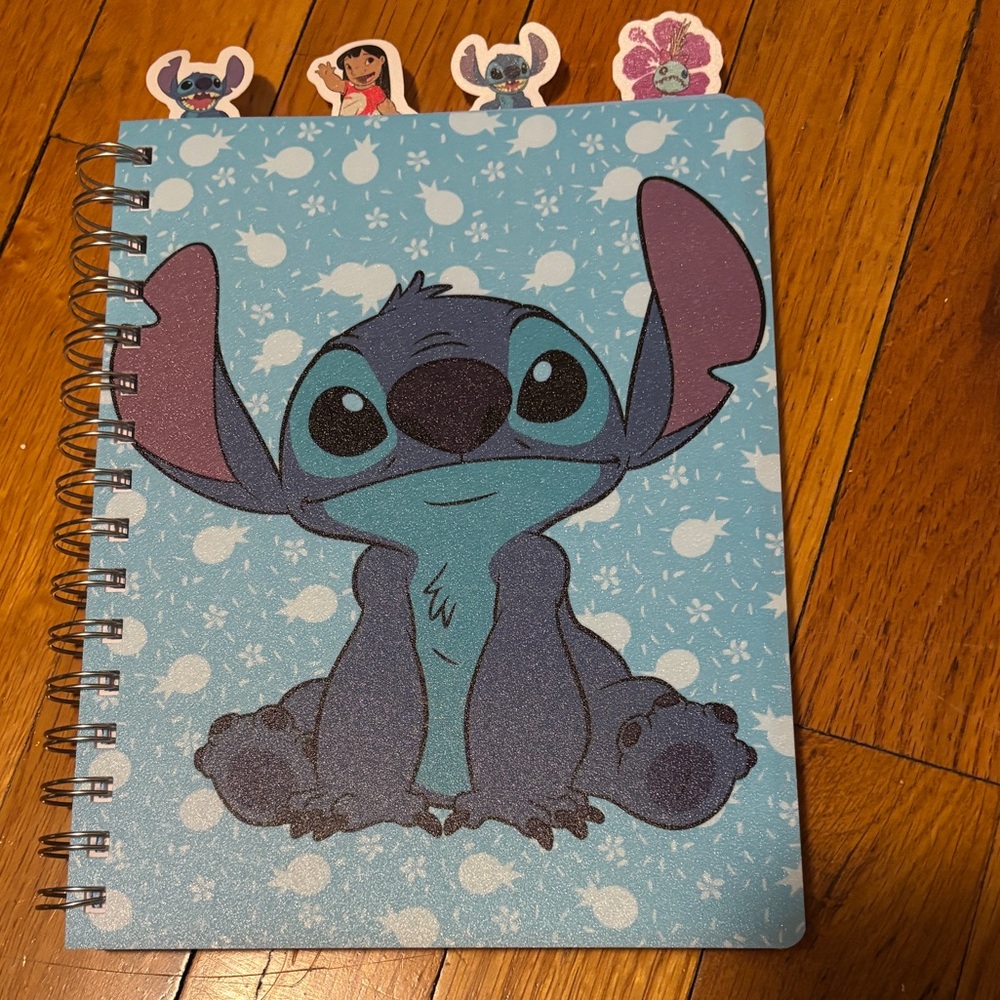 Blue Stitch Spiral Notebook